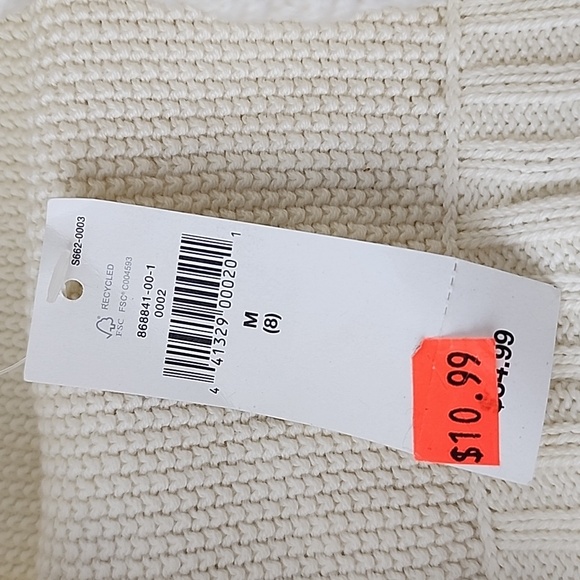 Gap Kids Factory Sweater Skirt Cream - Picture 8 of 10